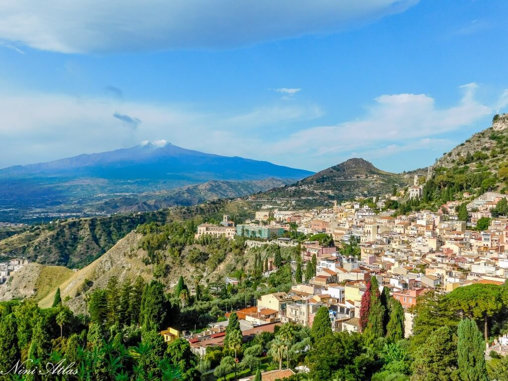 Taormina, Sicily, Greek Amphitheater Landscapes and sights